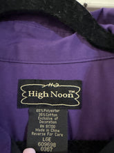 Load image into Gallery viewer, Large Vintage High Noon Purple Western Pearl Snap with Embroidered Dreamcatchers
