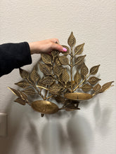 Load image into Gallery viewer, Antique Bronze Leaf Candle Holder Wall Sconces Set of 2
