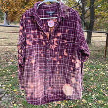 Load image into Gallery viewer, XL Tall Long Sleeve Bleached Flannel
