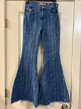 Load image into Gallery viewer, Girls 16 Cowgirl Hardware Western Bell Bottoms
