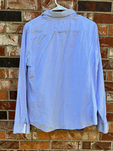Load image into Gallery viewer, Large Banana Republic Blue White Cotton Button Up Shirt
