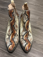 Load image into Gallery viewer, 6 Very Volatile Snakeskin Ankle Booties
