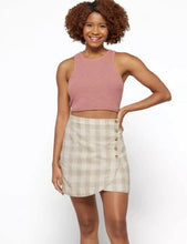 Load image into Gallery viewer, Size 6 NWT Madewell Linen Blend Tulip Hem Mini Wrap Skirt
