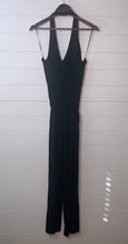 Load image into Gallery viewer, Size 10 BB Dakota Black Roselle Halter Top Jumpsuit
