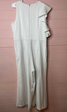Load image into Gallery viewer, Size 16 Julia Jordan Plus Size White One Shoulder Ruffle Jump Suit
