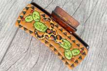 Load image into Gallery viewer, Western leopard cactus hair clip
