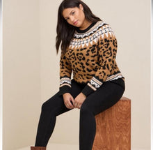 Load image into Gallery viewer, 2XL Torrid Cozy Leopard Sweater
