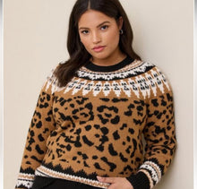 Load image into Gallery viewer, 2XL Torrid Cozy Leopard Sweater
