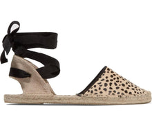 Load image into Gallery viewer, Size 9 Anthropologie Soludos Leopard Dot Espadrille Flat Sandals

