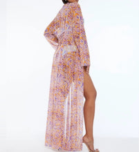 Load image into Gallery viewer, XS/S Savage X Fenty Sheer Multi Color Long Duster
