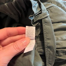 Load image into Gallery viewer, Medium Aerie NWOT Army Green Lyocell High Waisted Elastic Paperbag Camp Shorts
