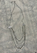 Load image into Gallery viewer, Long Silver &amp; Brown Western Layered Necklace
