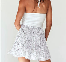 Load image into Gallery viewer, Size 4 Princess Polly White Polka Dot Ruffle Mini Skirt
