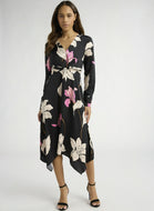 XL (16-18) Sofia NWT Floral Twist Front Mid Calf Dress