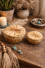 Load image into Gallery viewer, Vintage Boho Straw Hand Woven Baskets
