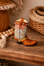 Load image into Gallery viewer, Small Ceramic Western Cowboy Boot Decorative Figure
