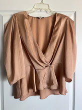 Load image into Gallery viewer, Medium Haute Monde Silky Boho Wrap Top
