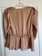Load image into Gallery viewer, Medium Haute Monde Silky Boho Wrap Top

