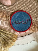 Load image into Gallery viewer, Vintage Dark Wash Wrangler Denim Mama Embroidered Iron On Patch
