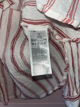 Load image into Gallery viewer, Large Gap Red White Stripe Cotton Button Up Shirt
