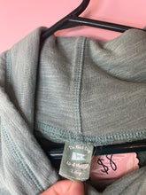 Load image into Gallery viewer, XL The Black Dog Teal Cowl Neck Hoodie
