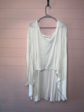 Load image into Gallery viewer, Large Free People TT Special High Low Long Sleeve Ribbed Top
