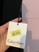 Load image into Gallery viewer, Size 10 Calvin Klein NWT Black Chiffon Popover Scuba Dress
