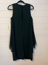 Load image into Gallery viewer, Size 10 Calvin Klein NWT Black Chiffon Popover Scuba Dress
