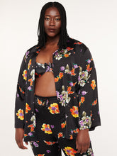 Load image into Gallery viewer, XS Savage X Fenty Oversized Night Blooms Satin Sleep Shirt

