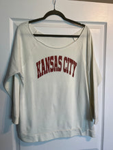 Load image into Gallery viewer, XXL Next Level Plus Size Ivory Kansas City Thin Oversized Sweatshirt
