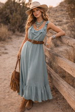 Load image into Gallery viewer, NWT Large Show Me Your Mumu High Desert Ruffle Dress
