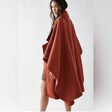Load image into Gallery viewer, One Size Free People NWT Off Duty Quilted Poncho
