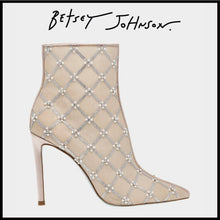 Load image into Gallery viewer, 6.5 Betsey Johnson Larkk Stiletto Bootie Heels
