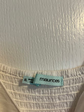 Load image into Gallery viewer, XL Maurice’s White Y2K Asymmetrical Hem Tank Dress
