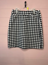 Load image into Gallery viewer, Size 4 Christopher &amp; Banks Black &amp; White Buffalo Plaid Mini Skirt

