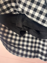 Load image into Gallery viewer, Size 4 Christopher &amp; Banks Black &amp; White Buffalo Plaid Mini Skirt
