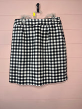 Load image into Gallery viewer, Size 4 Christopher &amp; Banks Black &amp; White Buffalo Plaid Mini Skirt
