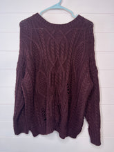 Load image into Gallery viewer, Small Lush Distressed Chunky Knit Sweater
