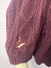 Load image into Gallery viewer, Small Lush Distressed Chunky Knit Sweater
