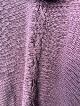 Load image into Gallery viewer, Large Rhapsody Purple Hooded Cardigan Sweater

