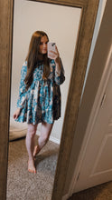 Load image into Gallery viewer, Medium SHEIN Floral Print Long Sleeve Ruffle Dress
