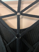 Load image into Gallery viewer, 2XL Torrid Long Black Criss Cross Open Back Sweater

