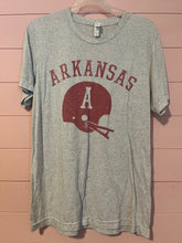Load image into Gallery viewer, Medium Arkansas Razorback Football Short Sleeve Graphic T-Shirt
