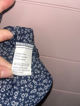 Load image into Gallery viewer, Large Pretty Garden Navy Blue Floral Wrap Dress
