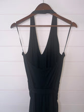 Load image into Gallery viewer, Size 10 BB Dakota Black Roselle Halter Top Jumpsuit
