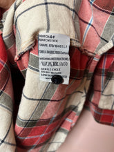 Load image into Gallery viewer, Large Matchstick Plaid Flannel Button Down Dress
