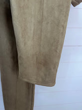 Load image into Gallery viewer, XL Allison Daley Faux Suede Brown Dress Trousers

