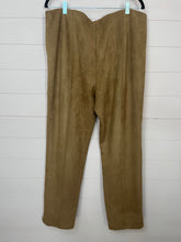 Load image into Gallery viewer, XL Allison Daley Faux Suede Brown Dress Trousers

