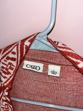 Load image into Gallery viewer, Large Cato Western Fringe Cardigan
