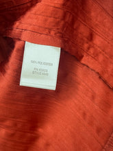 Load image into Gallery viewer, Large Christopher &amp; Banks Orange Button Up Top
